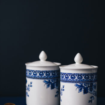 Pot "Paauw Blauw" - Porselein