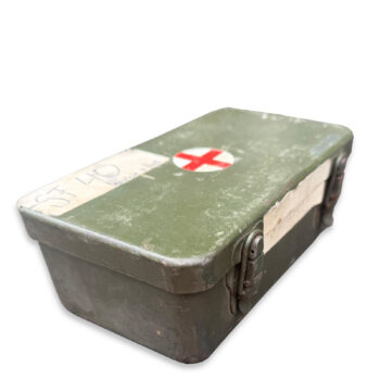 Vintage military first aid box