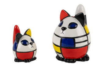 Mondrian Animal Figurines, Cats