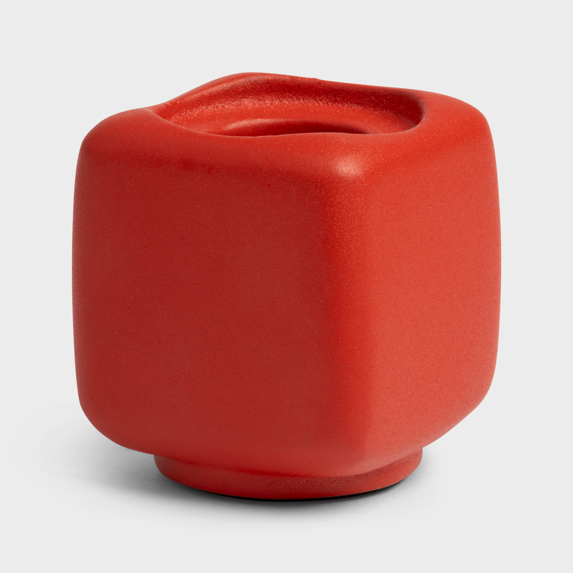 Bougeoir « Chunk » rouge