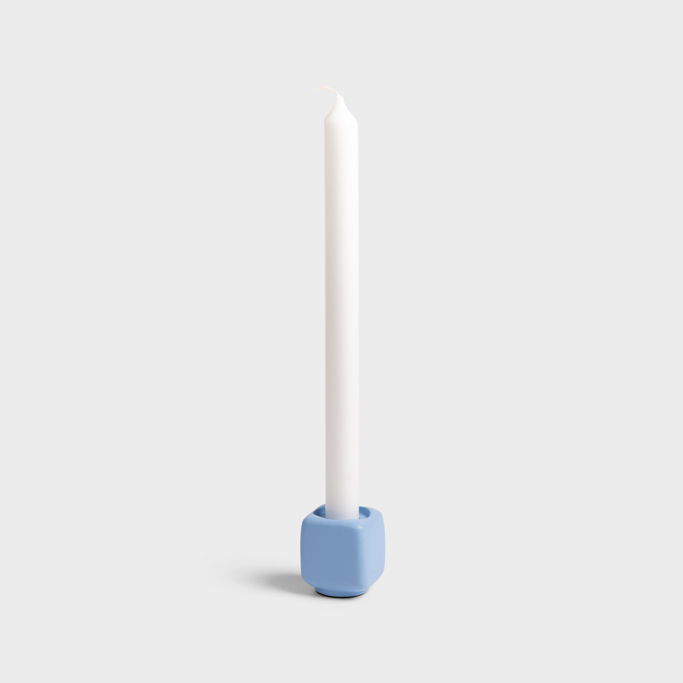 Bougeoir « Chunk » bleu clair