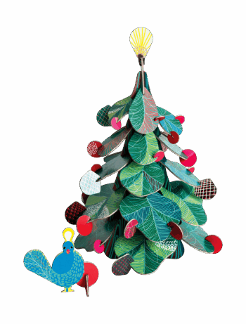 Christmas Tree, peacock